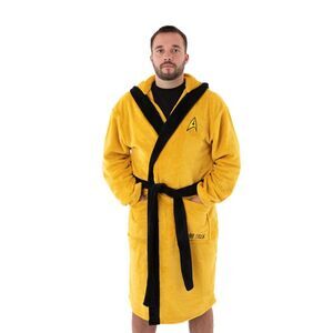 Star Trek Mens Logo Bathrobe / Yellow